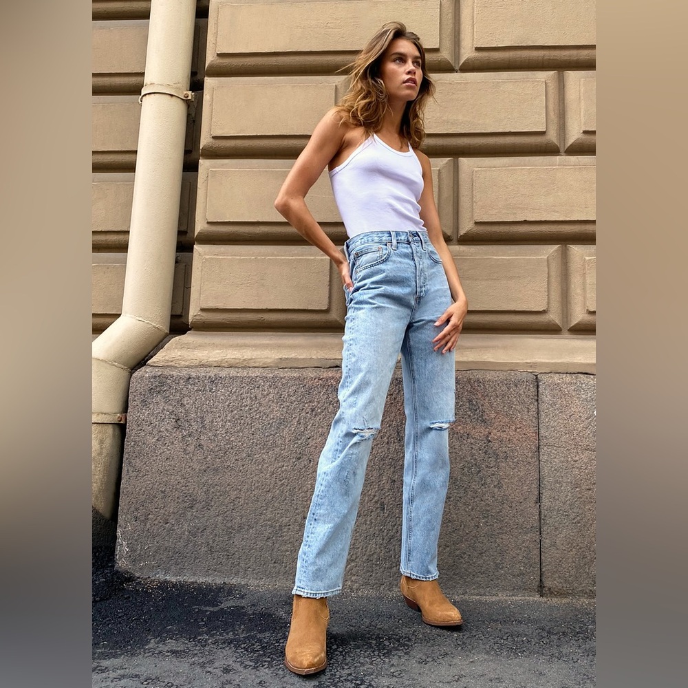 BNWT Denim Forum The Boyfriend High Rise Loose